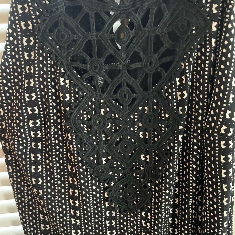 White House Black Market Crochet Neck Shift New Dress - Picture 7 of 7